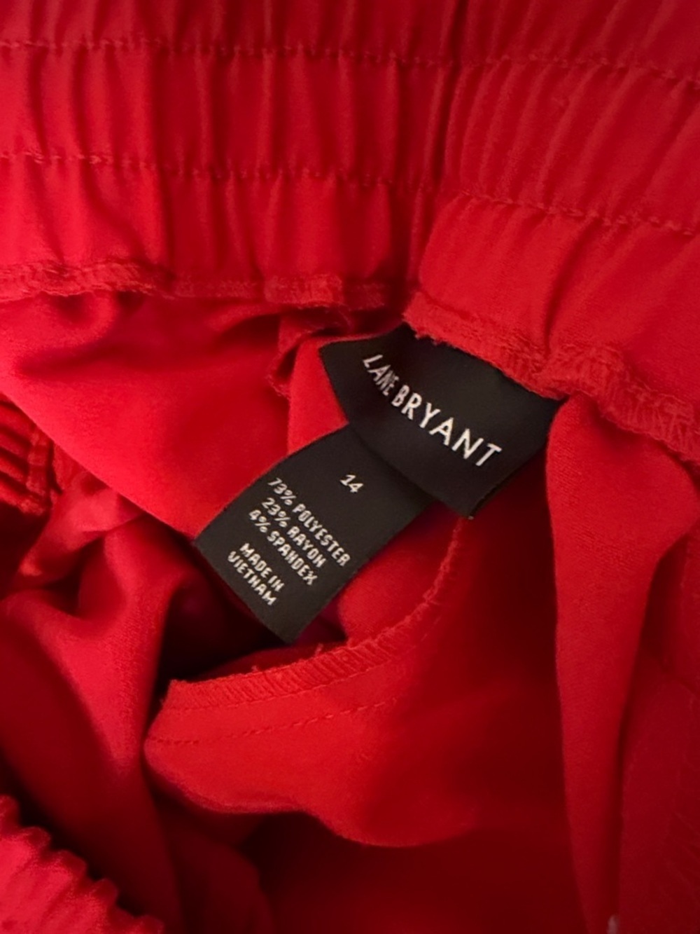 Lane Bryant wide leg dress pants—bundle. Red pair and white pair - Picture 4 of 9